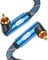 EMK Dual 90 Degree Subwoofer Cable Right Angle RCA Cable Digital Coaxial Cables R&L Connects Plug Male to Male Gold-plated Coaxial Cords for AMP, DAC, TV, Soundbar, Speaker (1meter)