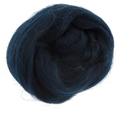 Trimits Natural Felting Roving Wool, Sea Green, 10 g