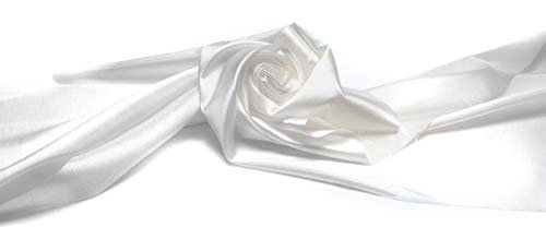 generisch TAFT glatt Stoff 50 x 140 cm (Weiß)