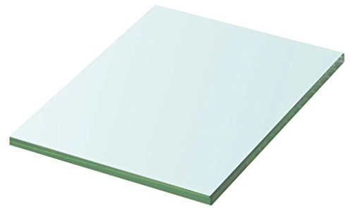 Kshzmoto Estantería de Cristal Templado de Alta Seguridad, Transparente, 20 x 15 cm, Capacidad de Carga de 15 kg