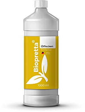 Biopretta Ölflecken Entferner 1000 ml Konzentrat gegen Ölflecken aller Art für Pflastersteine, Asphalt u.v.m.