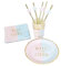 Baby Gender Reveal Party Pack, 6 bicchieri di carta, 6 piatti, 6 tovaglioli e 6 cannucce