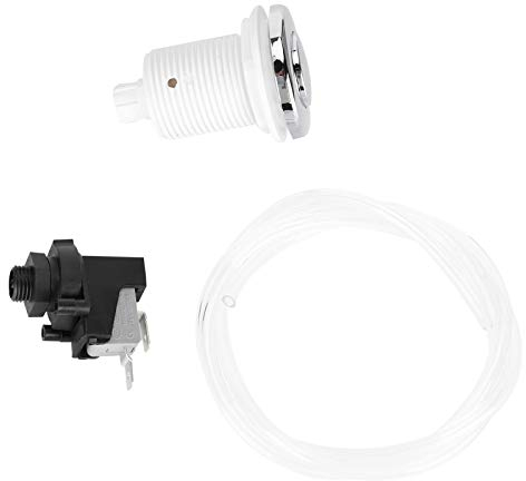 Interruptor de botón de aire Interruptor de aire neumático 250V Piscina de spa Encendido y apagado Conjunto de interruptor de botón de aire Interruptor neumático Kits de tubos de baño para herramienta