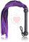 Fouet d'équitation Cosplay en cuir, cuir violet