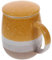Yardwe Siebbecher Mit Deckel Personalisiert Tasse Frühstücks Becher Esspressobecher Kaffeegläser Bierkrug Milchbecher Trink Gläser Mann Keramik Rostfreier Stahl Kleiner Wasserbecher