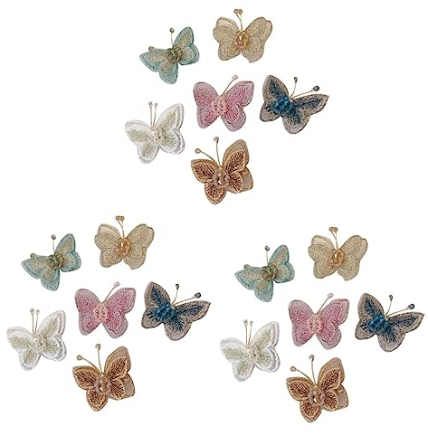 FRCOLOR 18pezzi Fermagli Per Ricamati Con Fiocco Per Ragazze e Bambine Accessori Moda Colorati Per Ogni Occasione