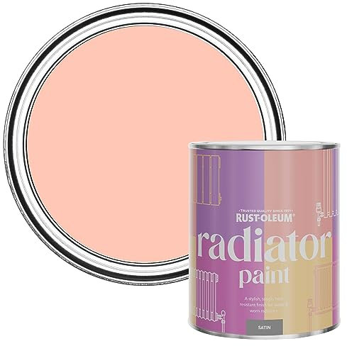 Rust-Oleum Peach Heat Resistant Radiator Paint in Satin Finish - Happy As A Clam 750ml