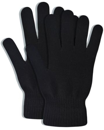 DALEDWN 5 Colors Winter Magic Gloves Unisex Adults Fits Most Men Women Teens Warm Gloves(Black)…