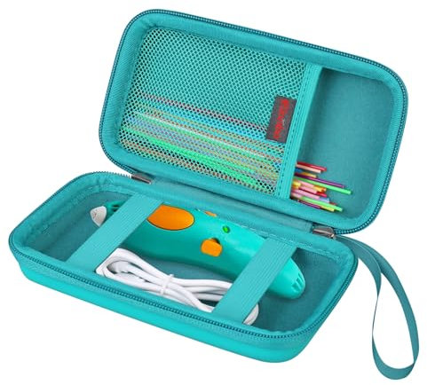 Elonbo Start + Essentials (2024) Ensemble de stylos 3D pour Enfants, Stylo d'impression 3D Voyage Rangement, Vert+Intérieur Vert