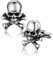 Bandmax Skull Manschettenknöpfe Herren Totenkopf Manschettenknopf Edelstahl Cufflinks for Men Gothic Modeschmuck Herren Hemd Manschettenknöpfe