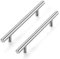 Ravinte 15 Pack Kitchen Cupboard Handles - Brushed Nickel T Bar Handles for Bathroom & Furniture - 128mm Hole Center