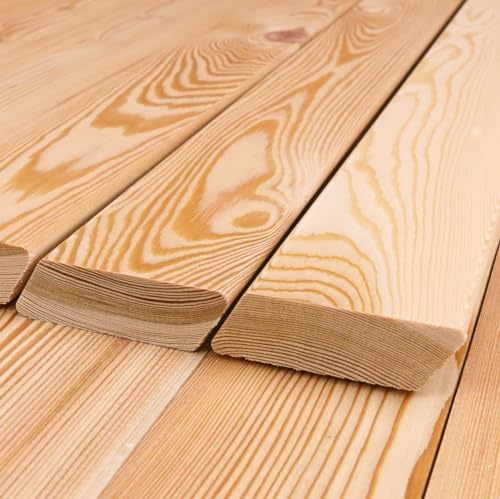 Rhombusleisten 30°, 21 x 69 mm Sibirische Lärche Fassadenprofil A/B Sortierung (Länge 2.0m) 12-er Pack