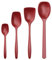 Rosti Classic Kochlöffel Set 4-Teilig, Hochwertiges Küchenhelfer Set mit 3 Kochlöffel & 1 Backlöffel, aus Kunststoff, Hitzebeständig, Bruchsicher, Spülmaschinenfest, Rot