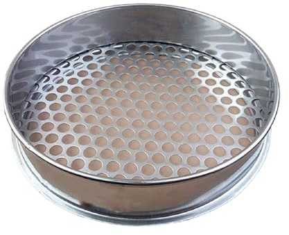 setaccio per terreno, setaccio micron, setaccio giardino, colino in metallo, setaccio per compost, attrezzi da giardino per terra e pietre, Riddl diametro: 20 cm