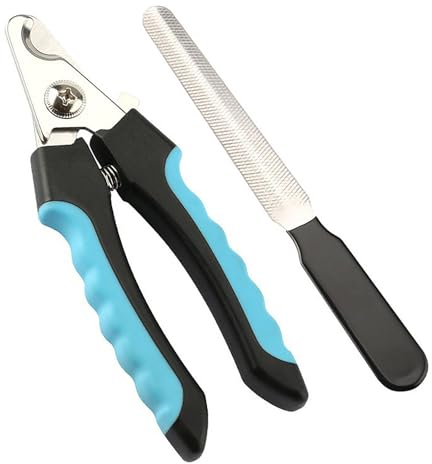 dinghaole Coupe-Ongles pour Chien, Coupe-Ongles de toilettage en Acier Inoxydable - pour Ongles de Chien et de Chat (Bleu)