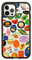 CASETiFY Impact iPhone 12 / iPhone 12 Pro Case [4X Military Grade Drop Tested / 8.2ft Drop Protection] - FRUIT STICKERS - Clear Black