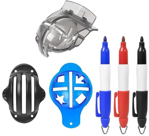 Namvo Golfball-Markierungs-Kits – 3-teiliges Ausrichtungs-Set mit Liner und Markierungswerkzeugen – Golfball-Zubehör