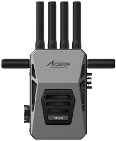 Accsoon CineView Master 4K Wireless Video Receiver, HDMI/SDI, 8K, 2.4G, 5G, 6G, 2.5km Range, Ultralight 25ms Latency, 4K60 HDR Streaming, Supports iOS and Android (Receiver Only)