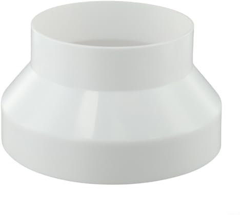 Connecteur réducteur en PVC, réduction de la ventilation de tuyau, ventilation de tuyau rond, raccord réducteur circulaire (200-150)