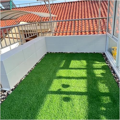 Gazon artificiel pour balcon extérieur, jardin, pelouse, paysage, terrasse, gazon synthétique (60 x 90 cm)