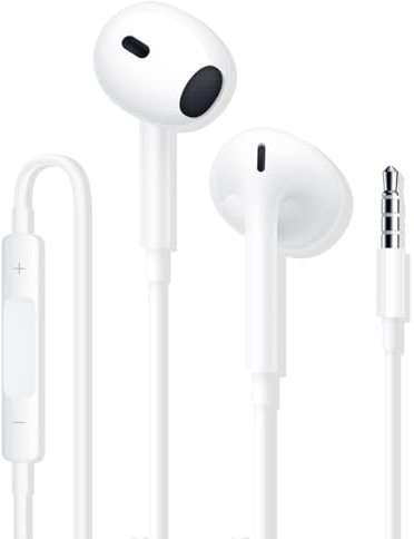 Cuffie con Filo, Cuffiette In-Ear Stereo con Microfono e Controllo,Auricolari con Filo-Compatibile con Samsung/iPhone/iPad/Huawei/Xiaomi/Android/Sony/PC/MP3 per cuffie Jack da 3,5 mm
