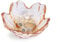 Nideen Jewellery Dish Glass Floral Trinket Dish, Ring Dish Holder Jewellery Plate Key Dish for Hallways(Brown)