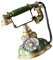 Telefono Vintage con Cavo Decorazione e Ufficio Retrò Unico per Interni