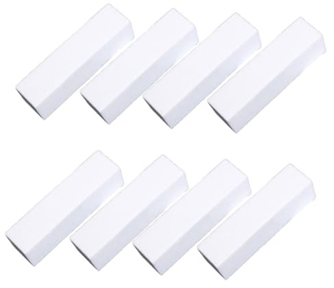 LALADEFIEE 20pcs Nail Sponge Buffer Blocks White Soft Foam Manicure Nail Files Polishers for Home and Salon Care