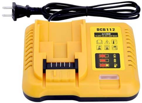Chargeur rapide DCB112 20 V compatible avec chargeur de batterie au lithium de-Walt 12 V-20 V MAX