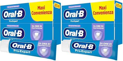 Oral-B Pro-Expert Dentifricio SBIANCANTE DELICATO, Sapore Menta, 2x75ml (Confezione da 2)