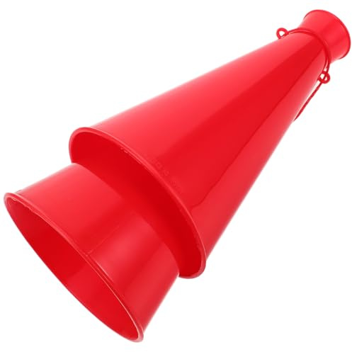 SUPVOX 2 Pezzi Corno da Gioco in Plastica Rossa, Megafono Rumorista Portatile per Sostenitori, Giocattolo per Eventi Sportivi e Feste, Accessorio Tifo Calcio e Party