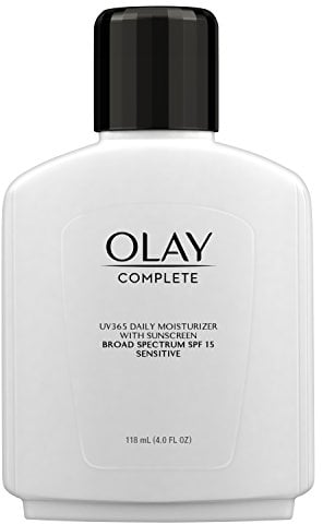 Olay Complete All Day Moisture Lotion UV Defense SPF 15, Sensitive Skin, 4 fl oz (118 ml) (1 pack)