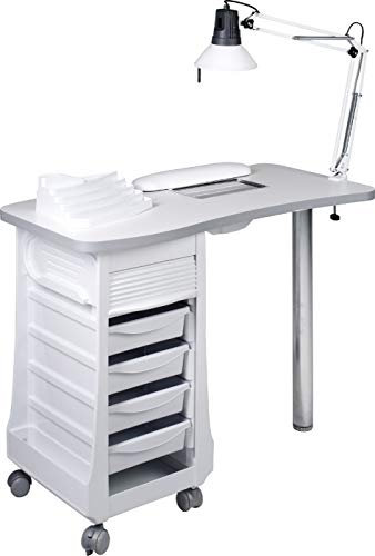 Table manucure aspirateur integre