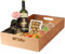 Tezraftaar® 5 x Cardboard Gift Hamper Tray 16 x 10.5 x 4 (40cm x 26cm x 10cm) Empty Patch Handle Serving Tray for Gifts Display Drink Cans
