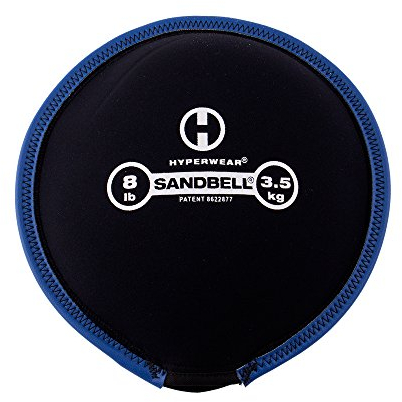 HYPERWEAR SandBell 3,5kg 8lbs - Fitness Sandsäcke für Fitnesstraining wie Hanteln, Kettlebell, Core Bag, Slam Ball, Wall Ball, Medizinball und mehr - Größen 1kg -23kg