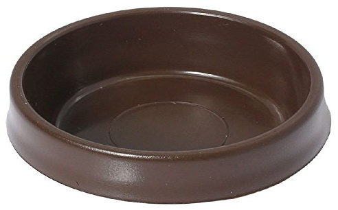 8 x Castor Cups 65mm Large 65mm (2.5/8 Inch) Brown - Fort Fasterners