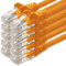 1aTTack.de Câble Réseau Cat6 Cat 6-10x 1m - RJ45 Ethernet LAN DSL Routeur Modem - Orange