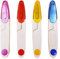 Fadenschere 4 Stück Stickschere mit Deckel Fadentrennschere Nahttrenner Kleine Garn Stick Kreuzstich Angelschnur Schere Blau Lila Gelb Rot