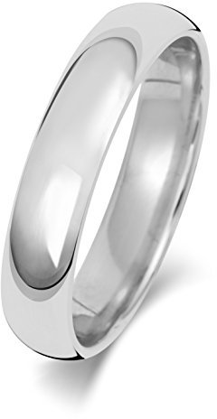 Platin 950 4mm Court Form Herren/Damen - Trauring/Ehering/Hochzeitsring WJS18888PT950
