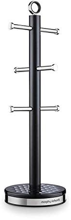 Morphy Richards Dimensions 6 Cup Mug Tree, Black,One Size