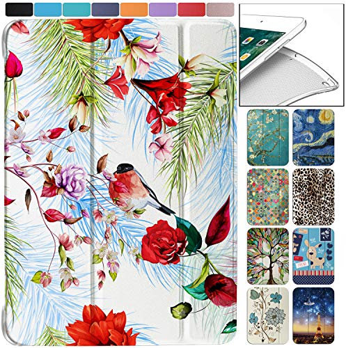 DuraSafe Cases Funda ligera con tapa para iPad de 9,7 pulgadas de 6ª generación/5ª generación [iPad 6 iPad 5] MRJN2LL/A MR7G2LL/A MR7F2LL/A MP2F2LL/A con función atril ajustable y diseño elegante