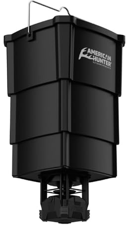 American Hunter 5-Gallon Nesting Hopper w/ECON Digital Alimentador Kit - Adjustable Durable Deer Wild Game Hunting Attraction Automatic Feeding Station