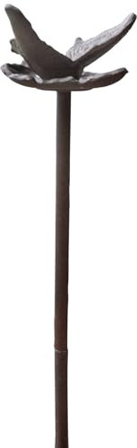 Hose Guide - Heavy Duty Solid Aluminum Decorative Butterfly Garden Hose Stake, 19 Inches Tall is A Perfect Addition to Your Property to Protect Your Flower Beds, Plants and Landscaping (1, Butterfly)