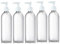 Generise Pump Bottle Dispenser x5 500ml Pump Dispenser Bottle - Ideal for Decanting Shampoos, Sun Creams, Gels etc