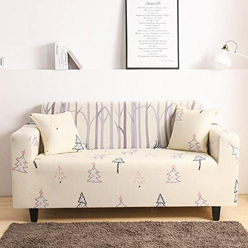 KKDIY Luanqi Bezug Sofabezug Hochelastischer Universal-Sofabezug Ultradünner Softbezug Spandex Polyester Schonbezug-031-57-60,4Sitzer 230-300 cm