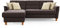 CAVADORE Schlafsofa Palera / L-Form Polstersofa mit Federkern, Schlaffunktion und Bettkasten / 244 x 89 x 163 / Chenille, Braun