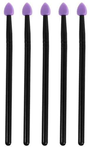 5pcs Silicone Eyeshadow Eye Shadow Applicator Silicone Makeup Brush for Eye Shadow Eyeliner Eyebrow Lip Makeup