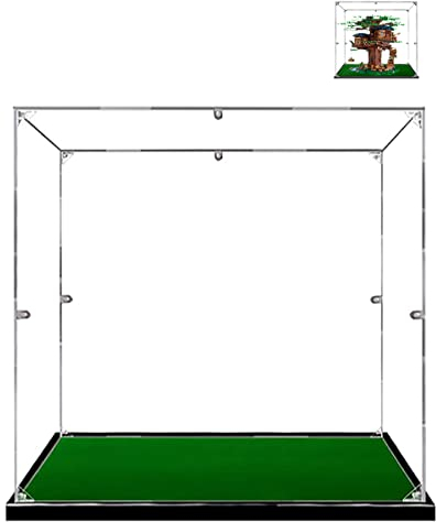 Hosdiy Vetrina Espositiva in Acrilico Compatibile con Lego Casa Sull'albero 21318 - Teca Vetrina (Solo Vetrina, Senza Modello)