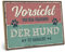 ARTFAVES® Wandbild Holzschild mit Spruch - Vorsicht vor dem Frauchen - Türschild Retro Vintage Deko Bild Geschenk - Haustier, Hund