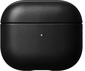 Nomad Airpods V3 Case Black Schutzhülle aus Echtleder für AirPods 3. Gen in schwarz